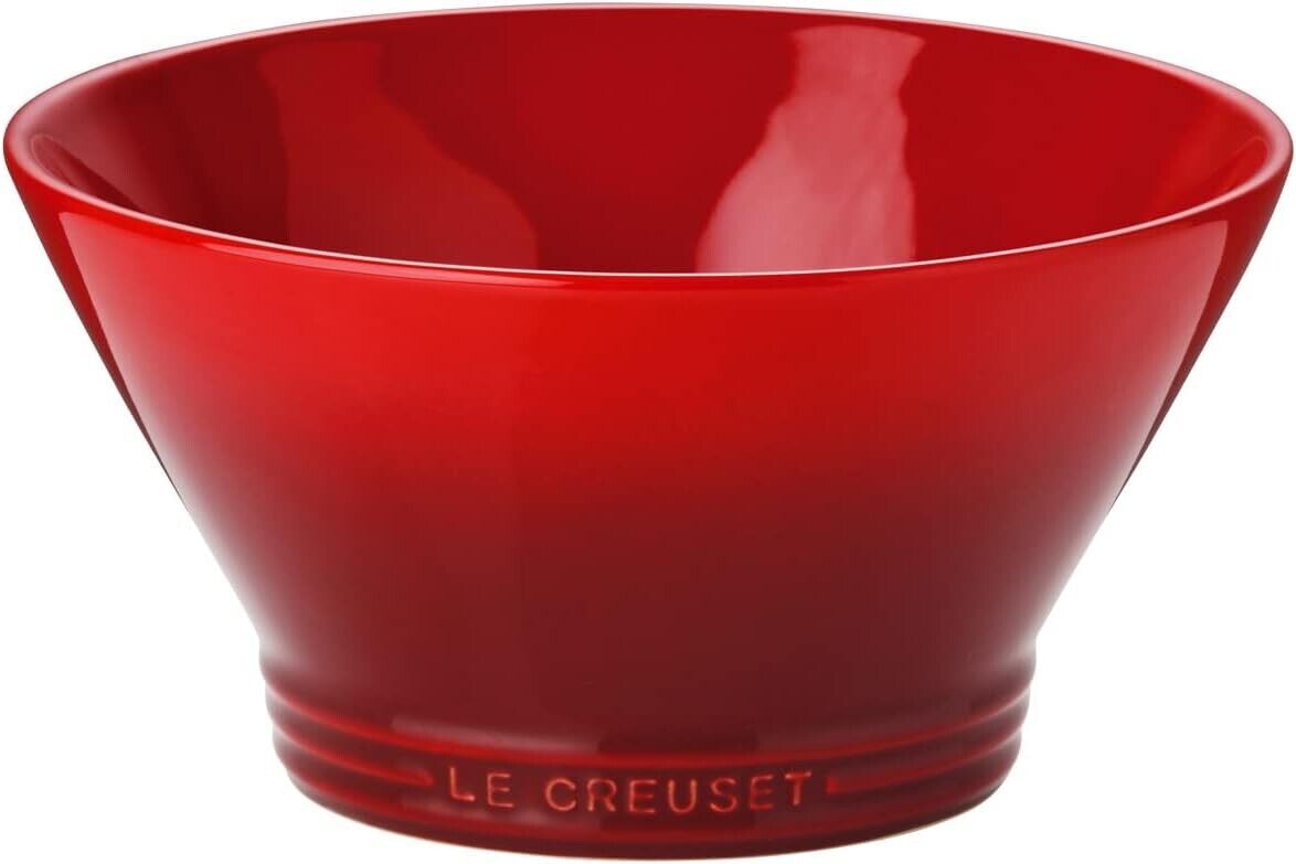 New Le Creuset Noodle/Rice Bowls 600ml L size Soup Bowl Red Japan New