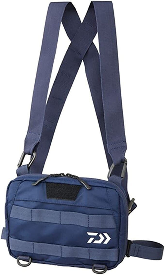 Chest Bag A Daiwa Shoulder Nylon 1.6 x 9.1 x 6.3 inches French Navy Japan New