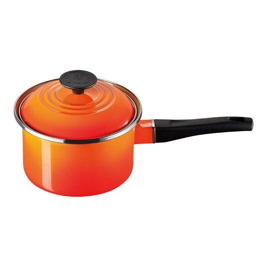 Le Creuset EOS Saucepan 16cm 2.1L One-handed Pot Pan orange