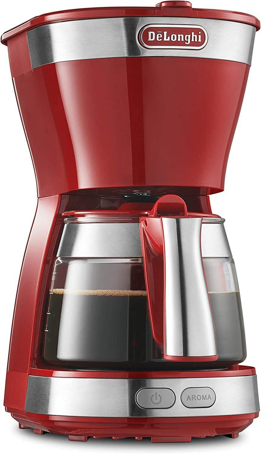 ICM12011J-R Red DeLonghi Drip Coffee Maker Red Active Series [5 cups] 100V