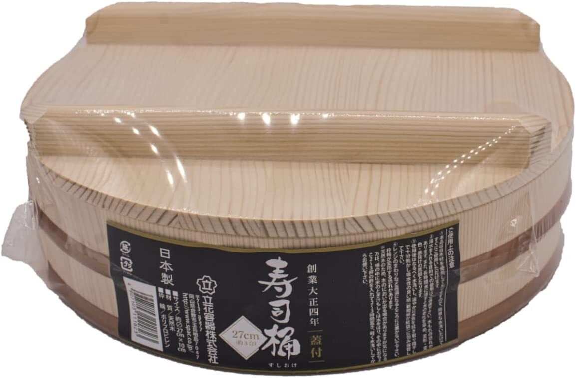 Tachibana 27cm container Sushi tub SP series Iida with lid JAPAN NEW