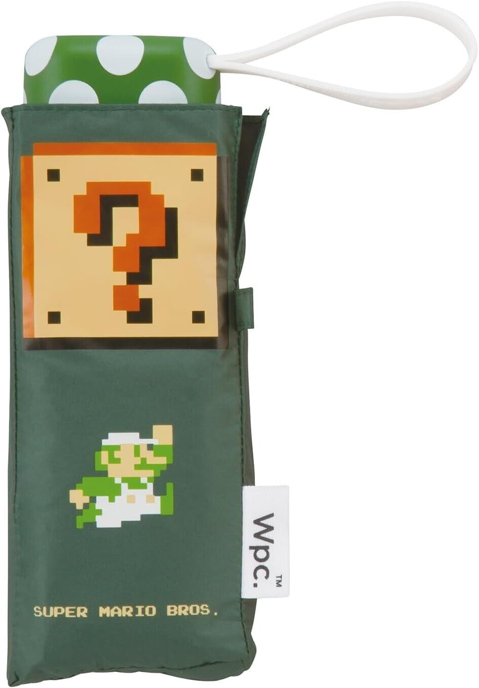 Nintendo Super Mario Bros Luigi Folding Umbrella Parasol Green Adult Size Japan