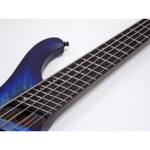 EHB1505MS-PLF Ibanez 5 String Headless Bass Multiscale Pacific Blue Burst Flat