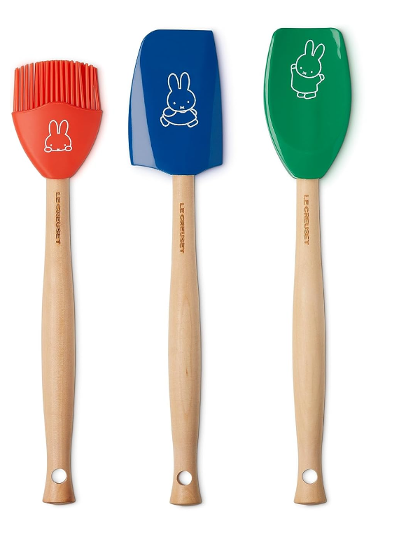 Le Creuset Miffy Collaboration Spatula Set of 3 JAPAN New