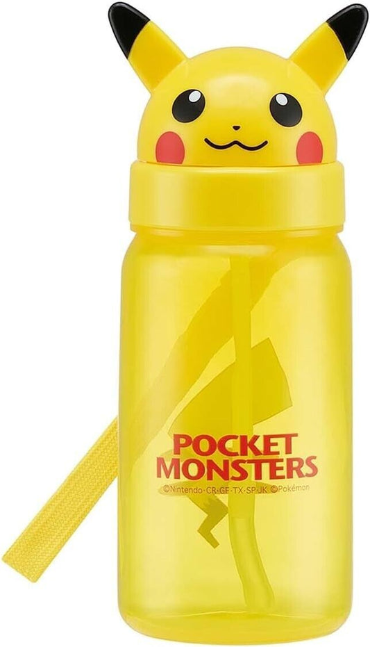 New skater straw bottle water bottle with straw Pikachu Pokemon 350ml