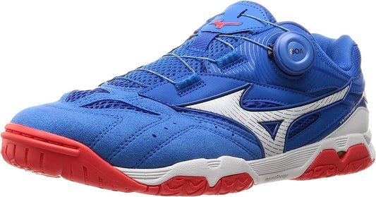 Mizuno Table Tennis Shoes WAVE MEDAL SP4 BLUE RED Shoe Width: 2E US 7 / JP 25 cm