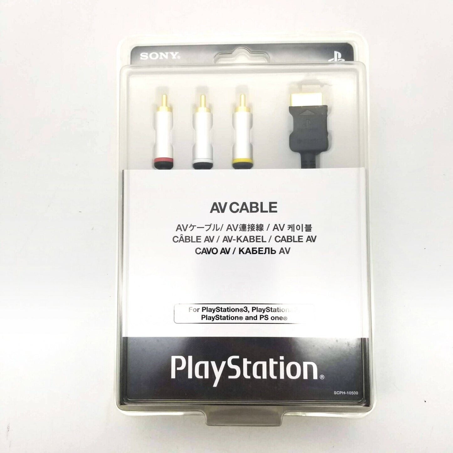 PlayStation 1 2 3 AV Cable Composite Sony OEM PS1 PS2 PS3 from Japan New