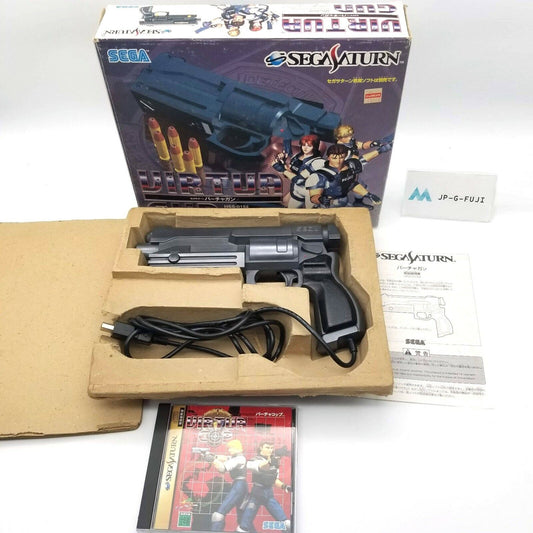 Paint processing Virtua Gun controller & Virtua cop 1 set Sega Saturn from Japan