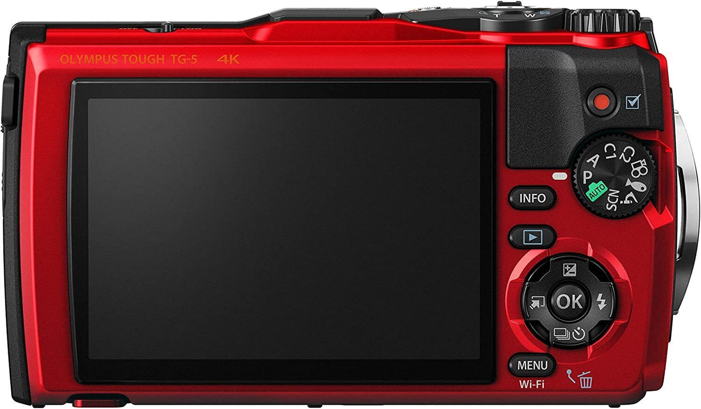 TG-5 OLYMPUS RED Digital Camera Tough Red 12MP CMOS F2.0 15m Waterproof 100kgf