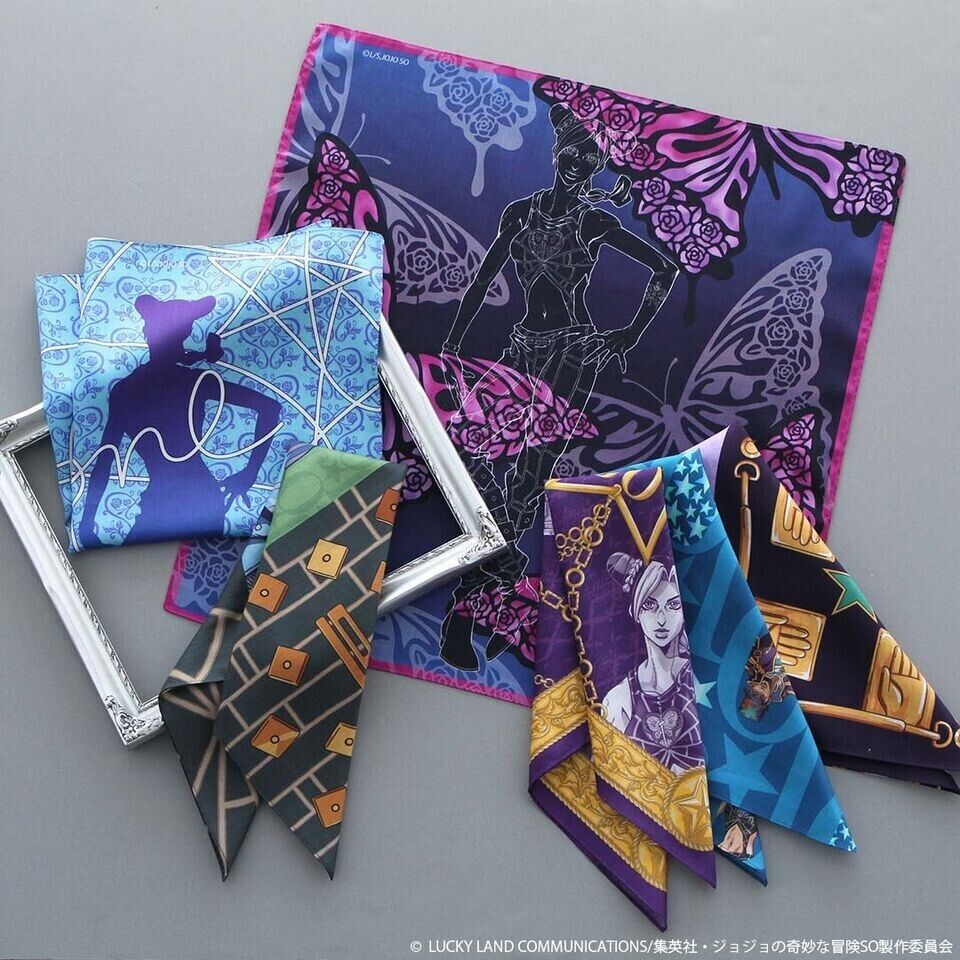 JoJo's Bizarre Adventure Pt.6 Jolyne Cujoh SF Print Handkerchief 50cm Japan