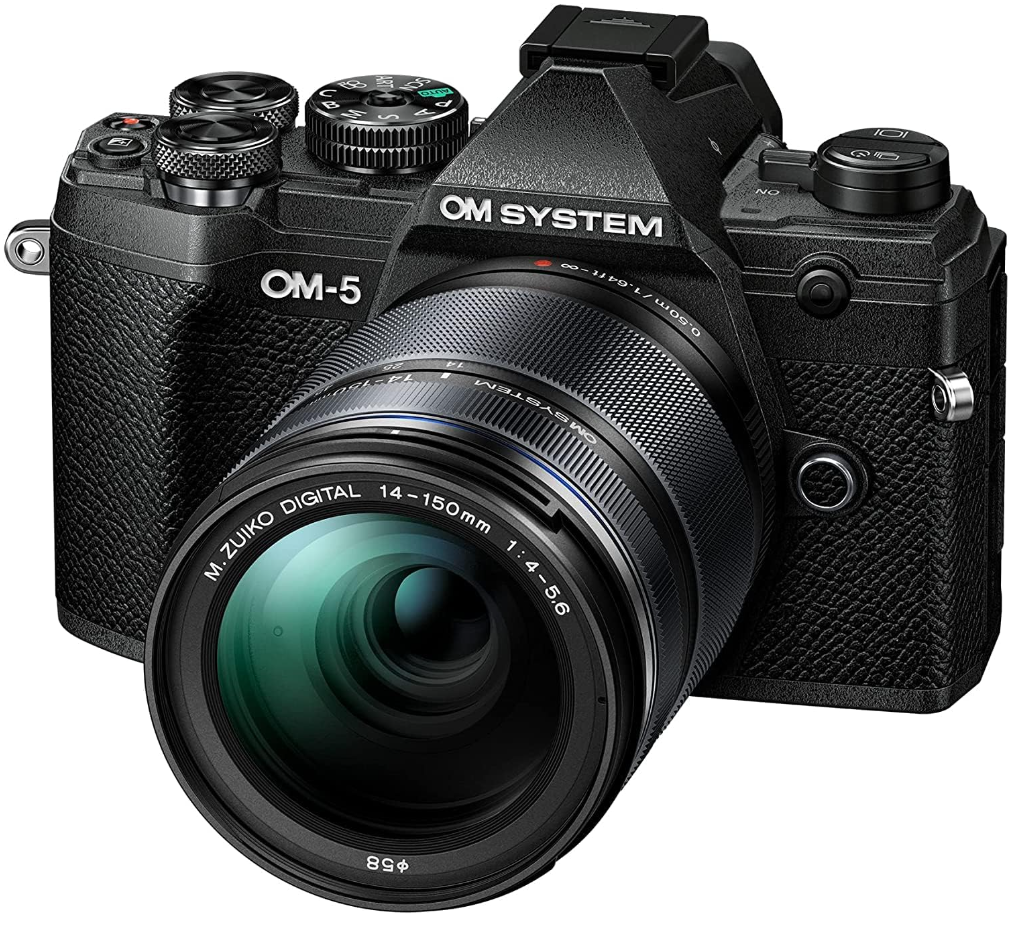 OLYMPUS OM SYSTEM OM-5 Mirrorless Digital Camera 14-150mm II Lens Kit-Black New