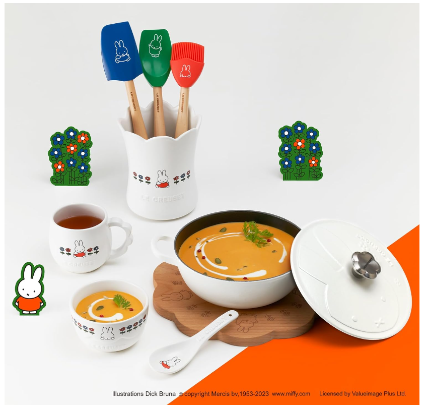 Le Creuset Miffy Collaboration Spatula Set of 3 JAPAN New