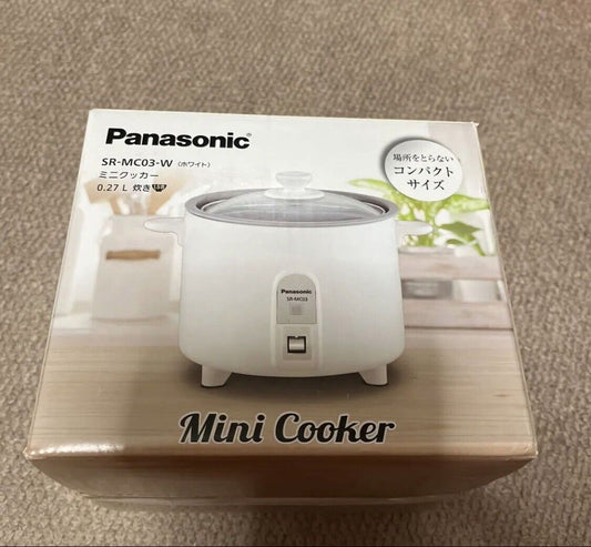 SR-MC0 Panasonic rice cooker 1.5 go living alone small white AC100V NEW