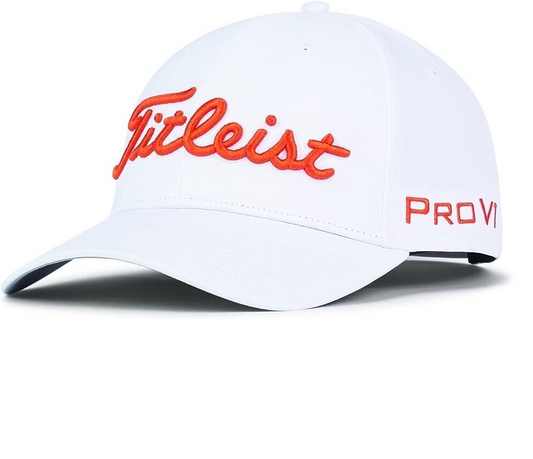 HJ2CUP WTFL White Orange TITLEIST Golf Tour Performance Men's Cap Japan New