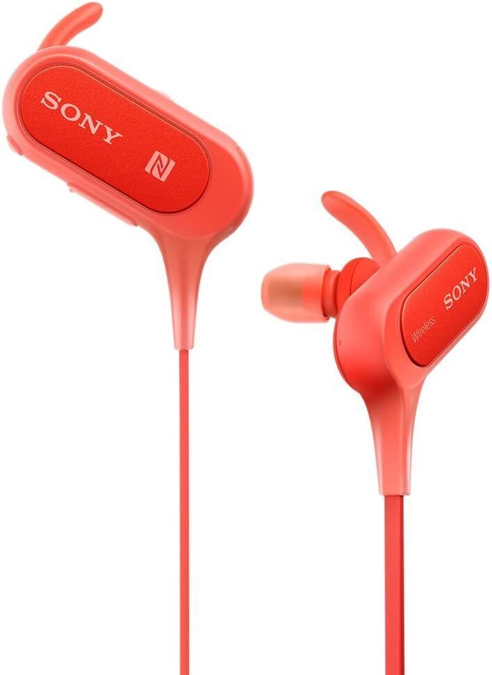 MDR-XB50BS Sony EXTRA BASS Sports Bluetooth In-Ear Headphones Red Japan New