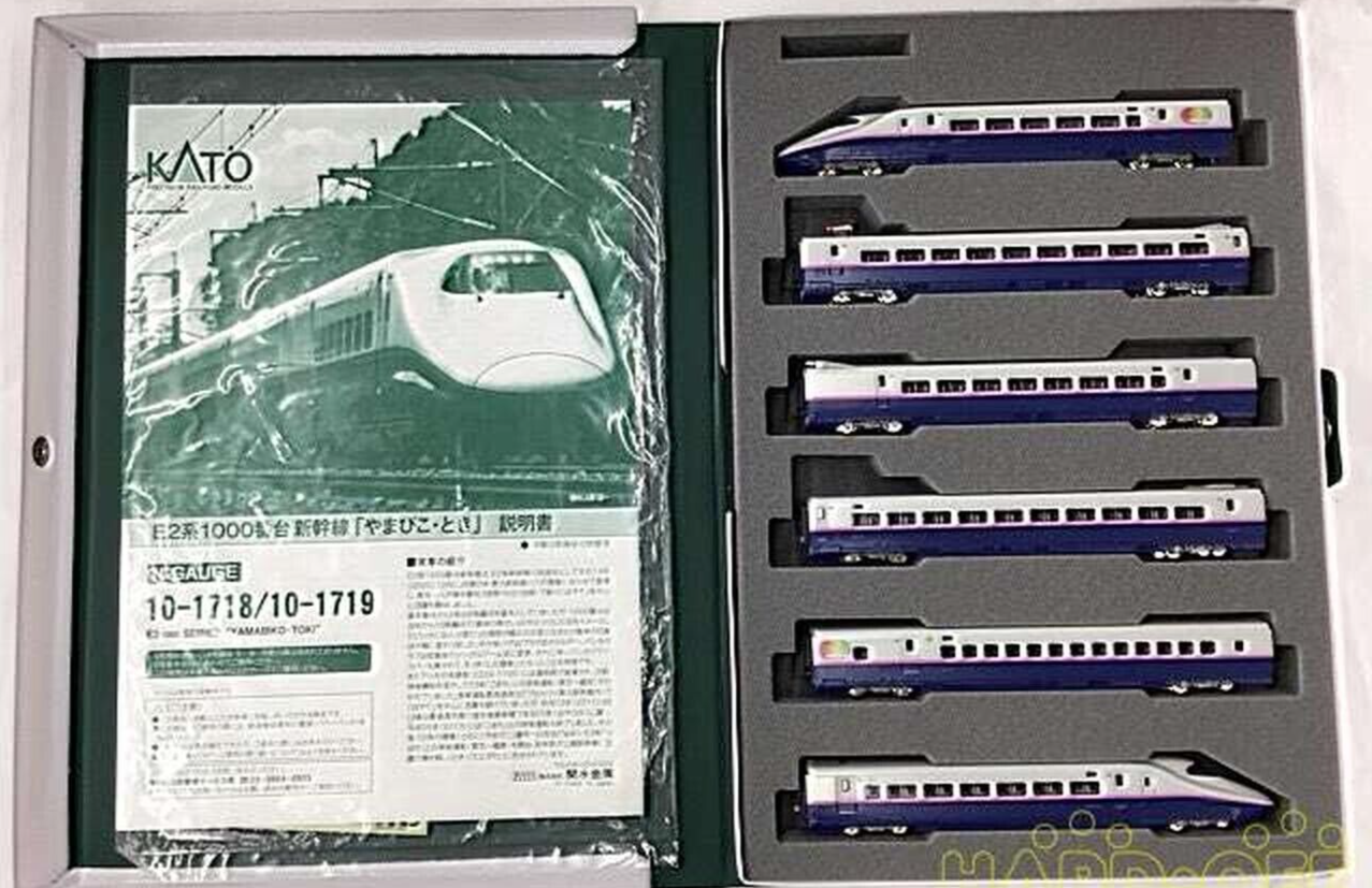 KATO N Gauge E2-1000 Shinkansen Yamabiko/Toki 6-Car Basic Set 10-1718 Used JP