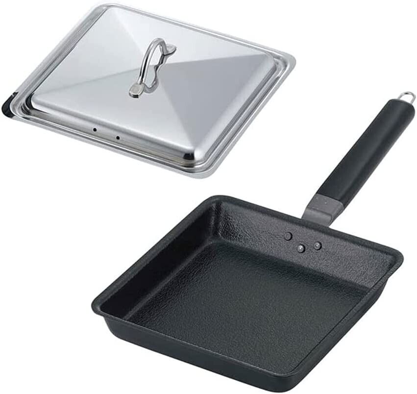 39000 Shimomura Kinriku Fried Pan With Square Lid Gyoza Pot Multi Purt