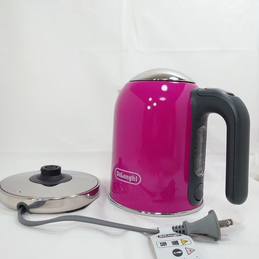 SJM010J-MG DeLonghi kmix boutique kettle electric 0.75L Magenta AC100V USED
