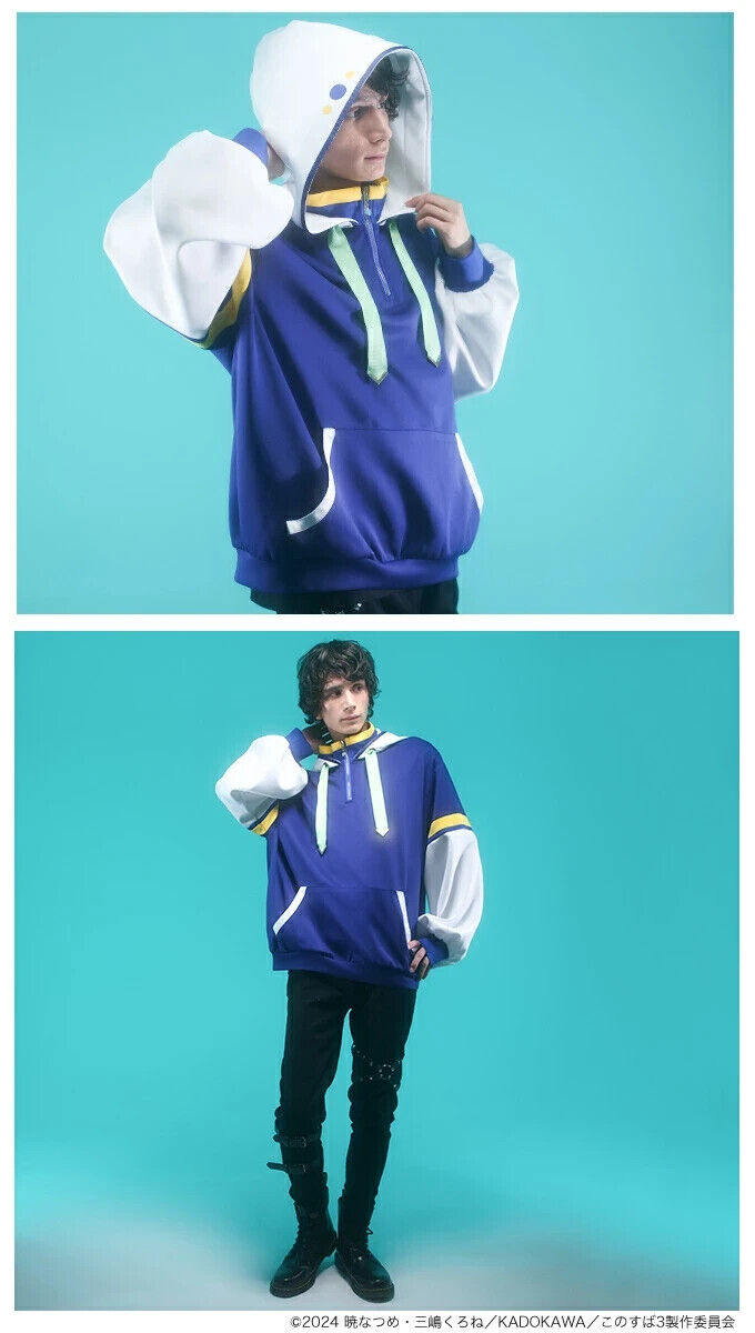 Konosuba God's Blessing on This Wonderful World! Aqua Hoodie Unisex Cosplay