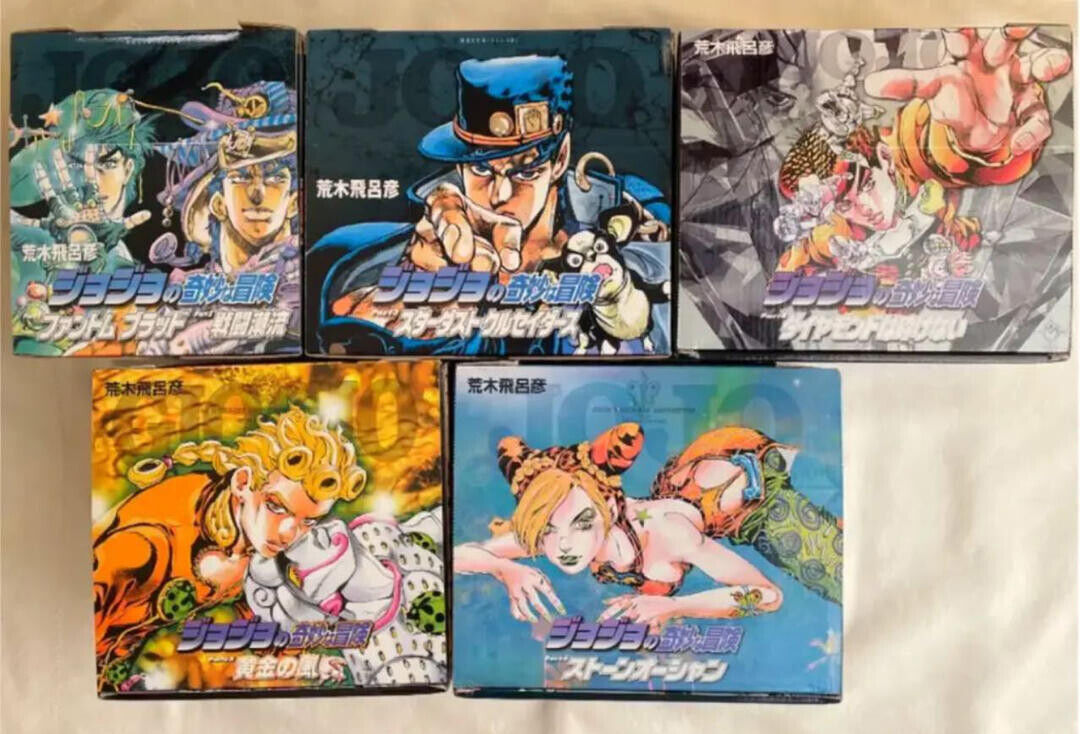 JoJo's Bizarre Adventure Manga Comic Part 1 2 3 4 5 6 Vol. 1-50 set Box Japanese