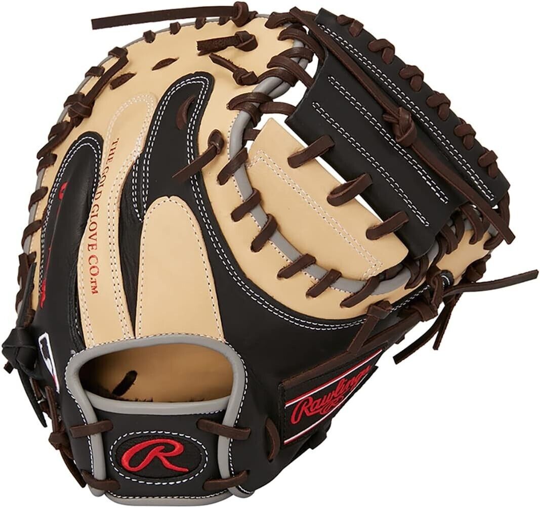 GR3HM2AC Rawlings Catcher Mitt MLB Color Sync CAMEL BLACK Right 33 New