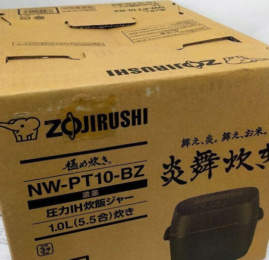 ZOJIRUSHI NW-PT10-BZ Pressure IH rice cooker 5.5 cups Japan 100V A-type Plug New