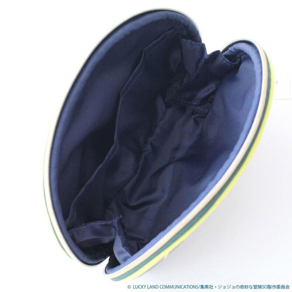 JoJo's Bizarre Adventure Pt.6 Jolyne Cujoh Heart Pouch Case Bag Leather Navy