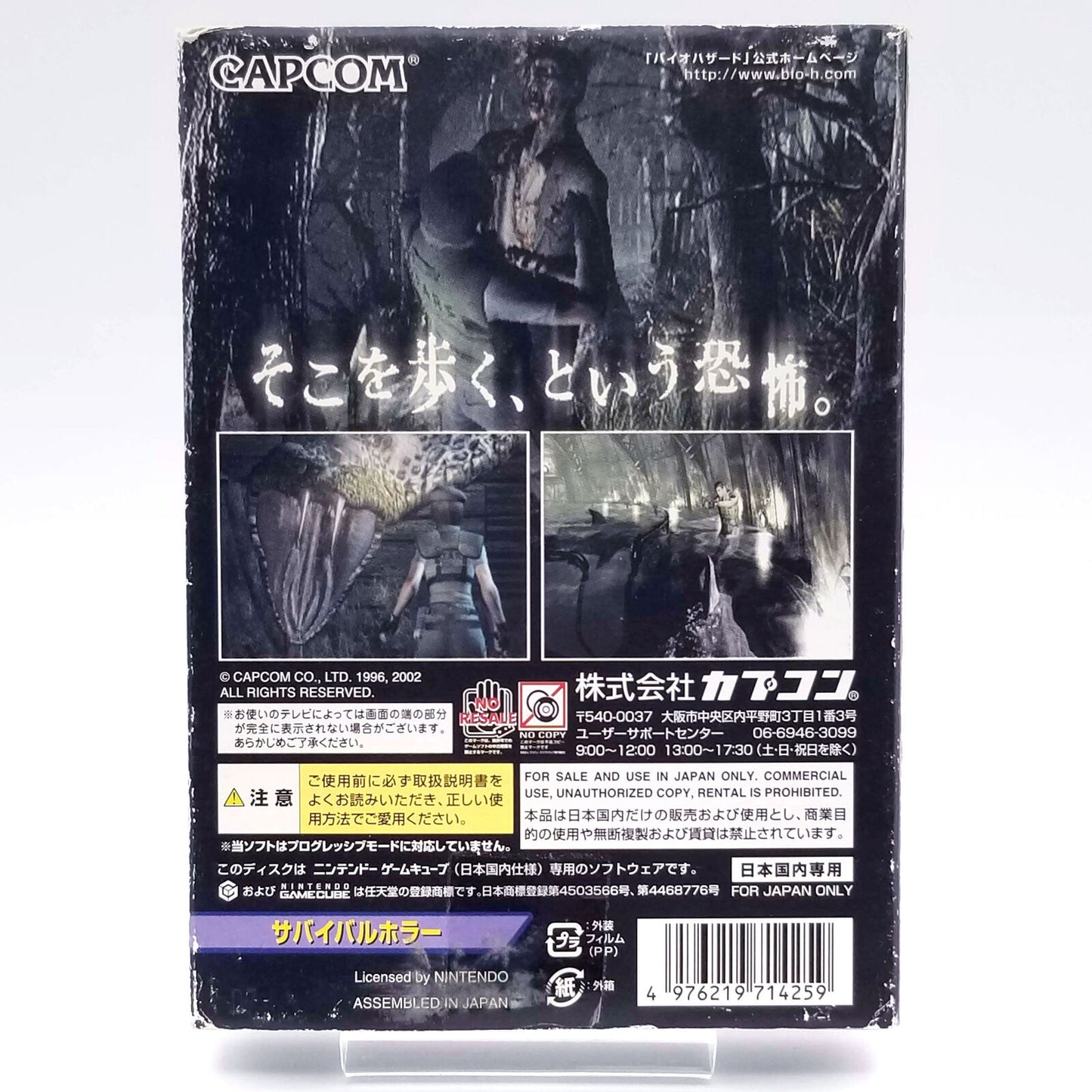 Biohazard Nintendo Gamecube  w/ Box Manual NTSC-J Region Lock Japan Fedex DHL