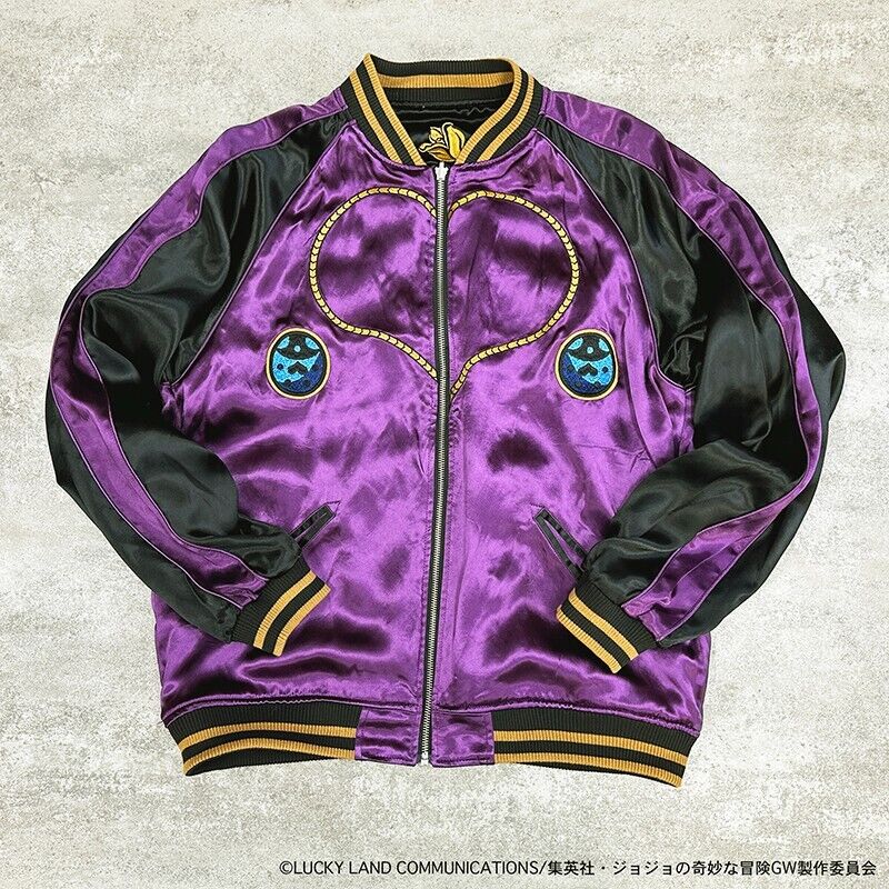 JoJo's Bizarre Adventure Pt.5 Giorno Giovanna Embroidery Satin Jacket XL Size