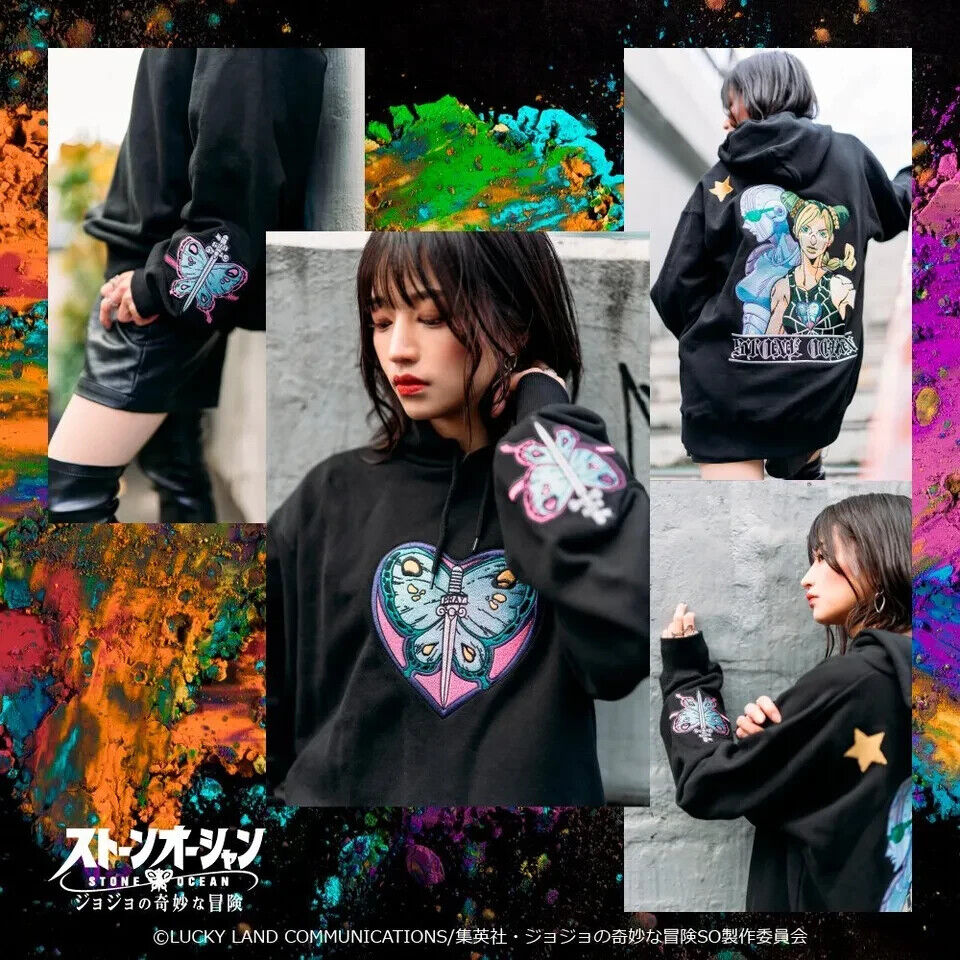 JoJo's Bizarre Adventure Pt.6 Stone Ocean Jolyne Cujoh Hoodie Embroidery Unisex