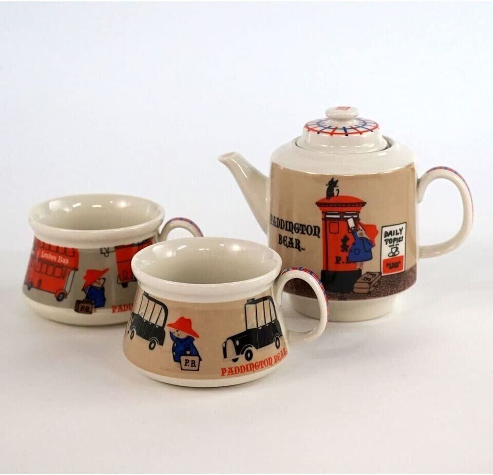 Paddington Bear Pot & Cup Set Tea For Two Shinji Katoh Japan