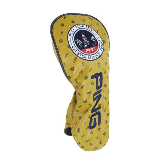 HC-N2301 Ping Driver Head Cover Yellow/Navy DR Limited PU Golf Headcover New