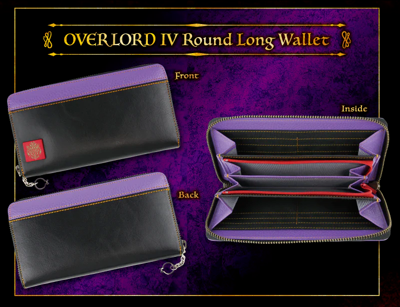 Overload Ainz Ooal Gown Long Wallet Purse Cowhide Leather Japan