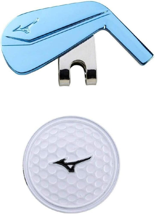 5LJD192100 Blue Mizuno Japan Golf Ball Cap Clip Marker Iron Jaan New