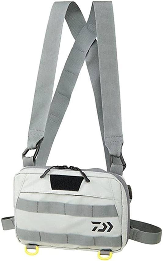 Chest Bag (A) Daiwa Nylon Shoulder 1.6 x 9.1 x 6.3 inches  Ice Gray