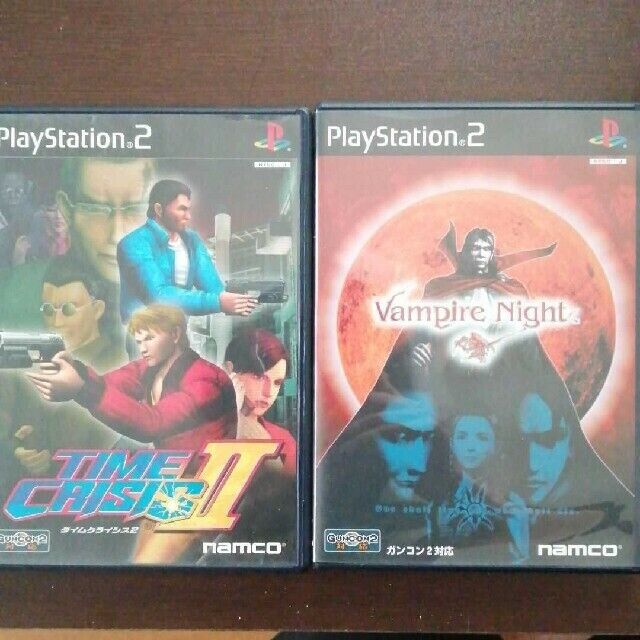 Time Crisis 2 & Vampire Night : GunCon 2 2 pse set PlayStation2 Japan NTSC-J PS2